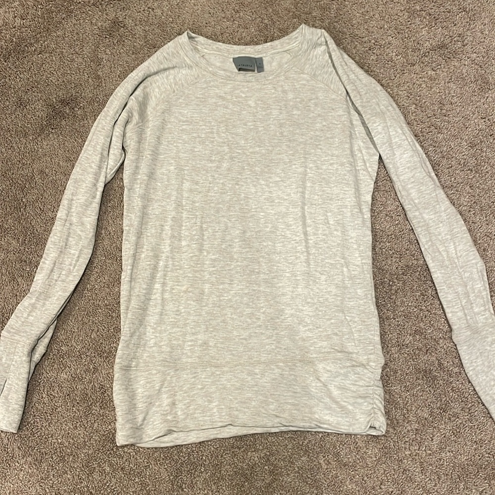 Light gray Athleta sweatshirt, super soft